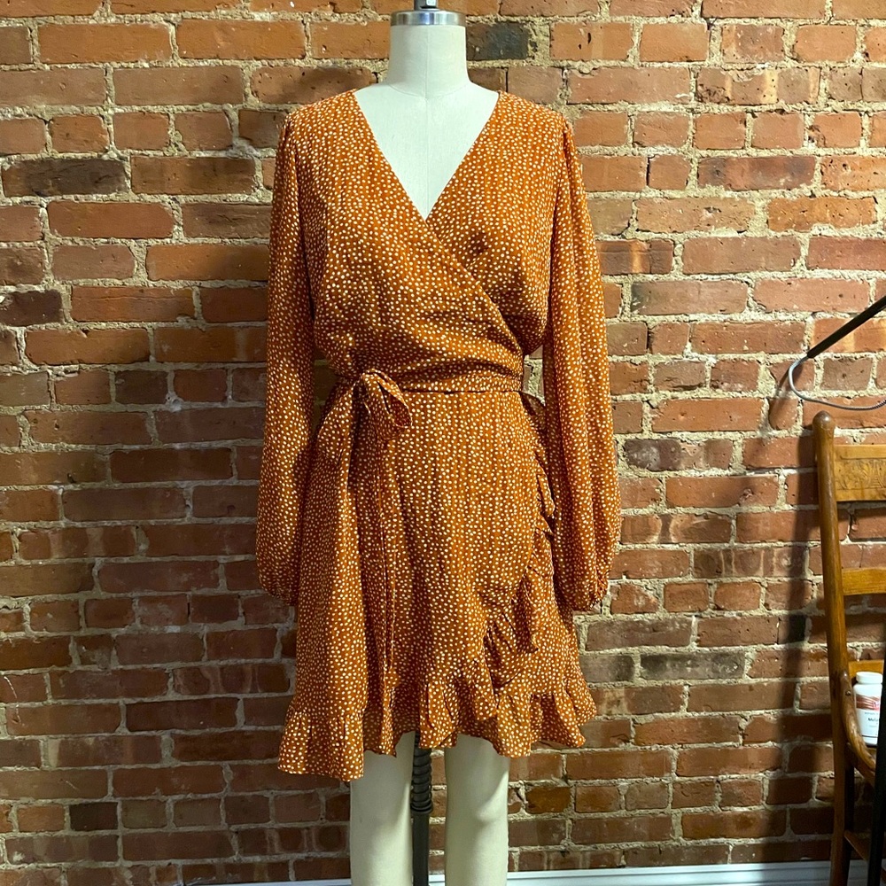 Wrap Dress in Polka dots